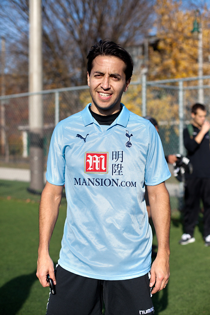 Andrew. Tottenham. "It's my team and I like the shirt."