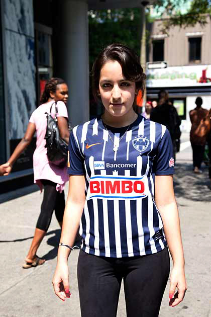 Miriam. Monterrey Rayados. "That's my home team."