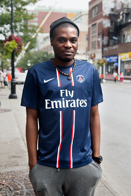 Fabrice. Paris Saint-Germain. "That's my heart club. I come from Paris."