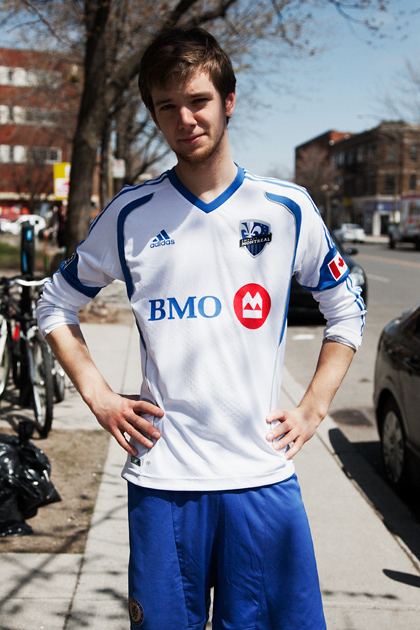 Nick. Chelsea & Montreal Impact “My uncle lived in England in the 80′s and became a fan. So it’s in the family now.” Chelsea & Montreal Impact. Nick. Sherbrooke/Melrose, Montreal, 2013