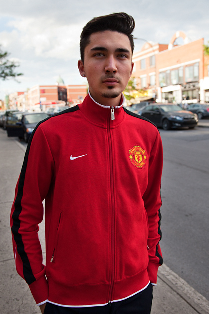 Jonathan. Manchester United. " Because I'm half Japanese and the best Japanese player plays for Man United."