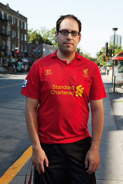 Lev. Liverpool. "When I realized that Yossi Benayoun plays for Liverpool I became a fan. You know, I'm Jewish."