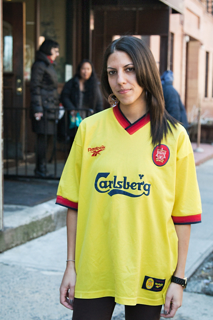 Tanya. Liverpool. "I started dating Andy who is a passionate Liverpool fan and that was it."